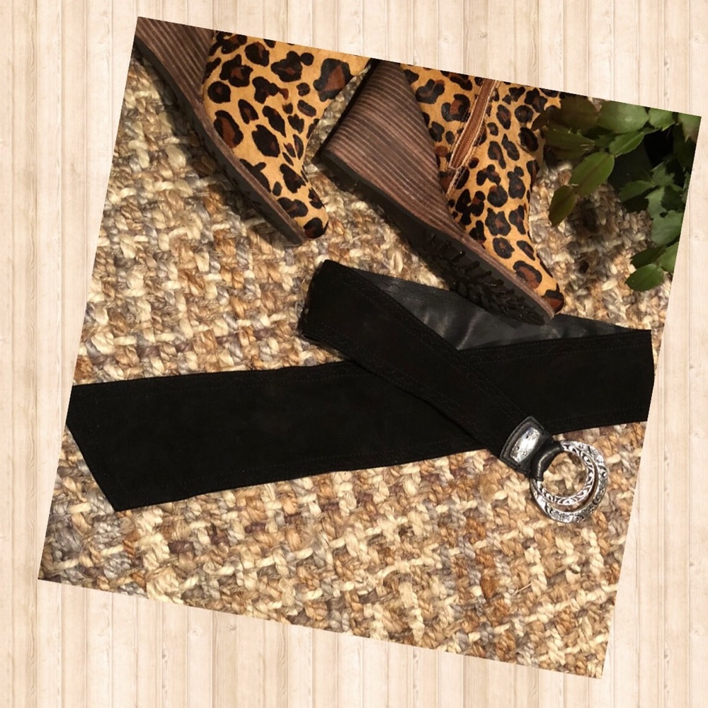 Brighton black wide belt - B30993 size Large